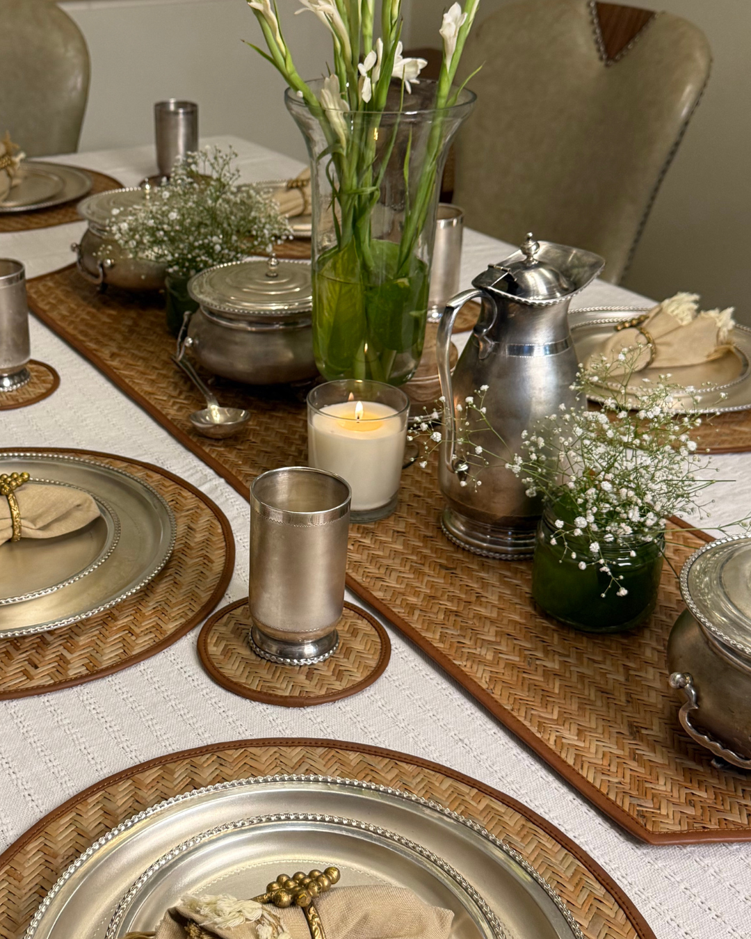 Smitam Signature Wicker Tablescape
