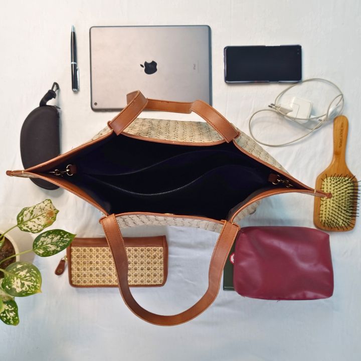 Urban Straw Tote Bag