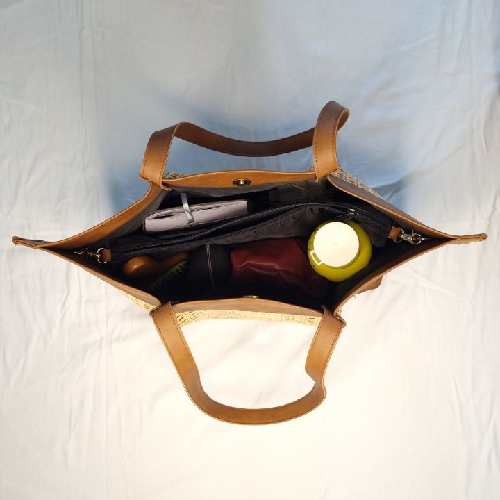 Urban Straw Tote Bag