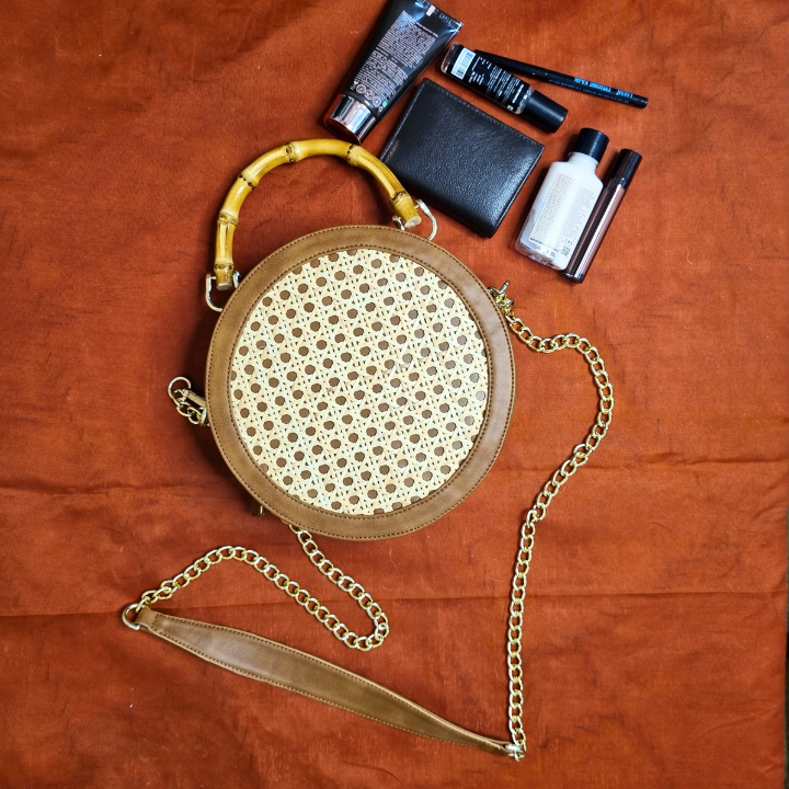 Round Cane Bag