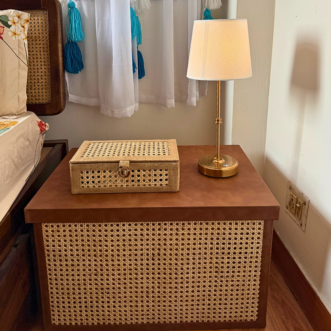 Rose Rattan Box