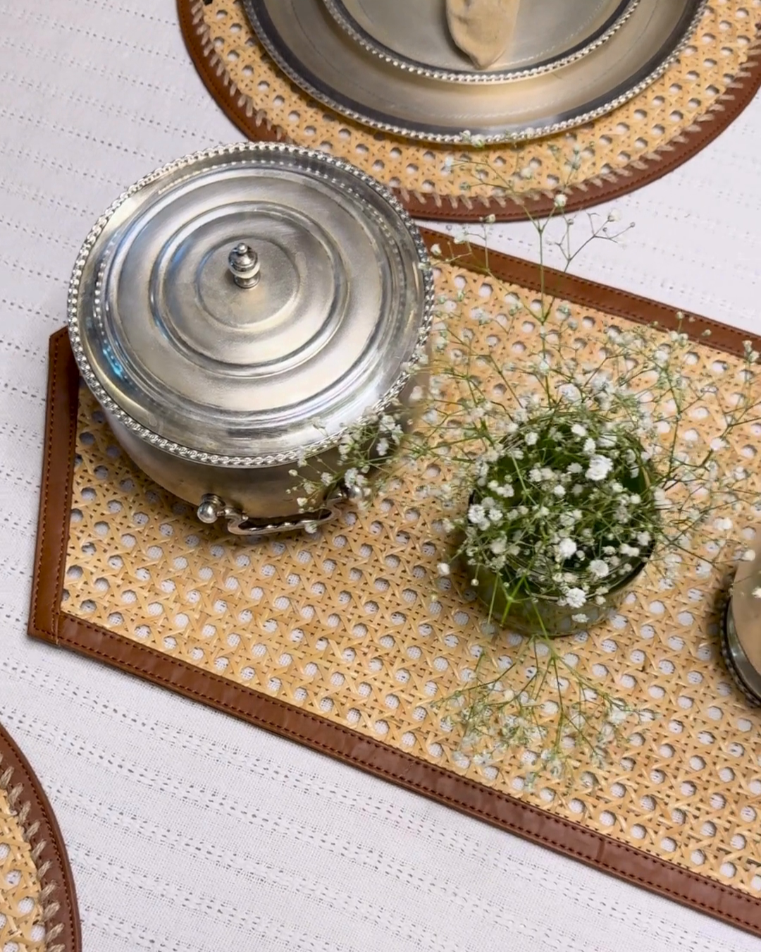 Smitam Signature Cane Tablescape