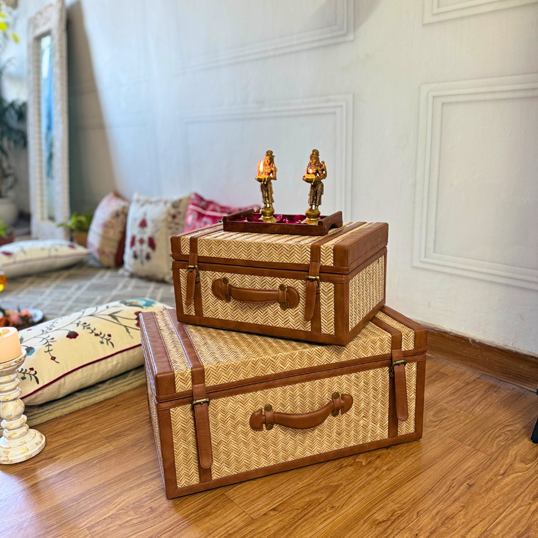 Wicker Storage Trunk