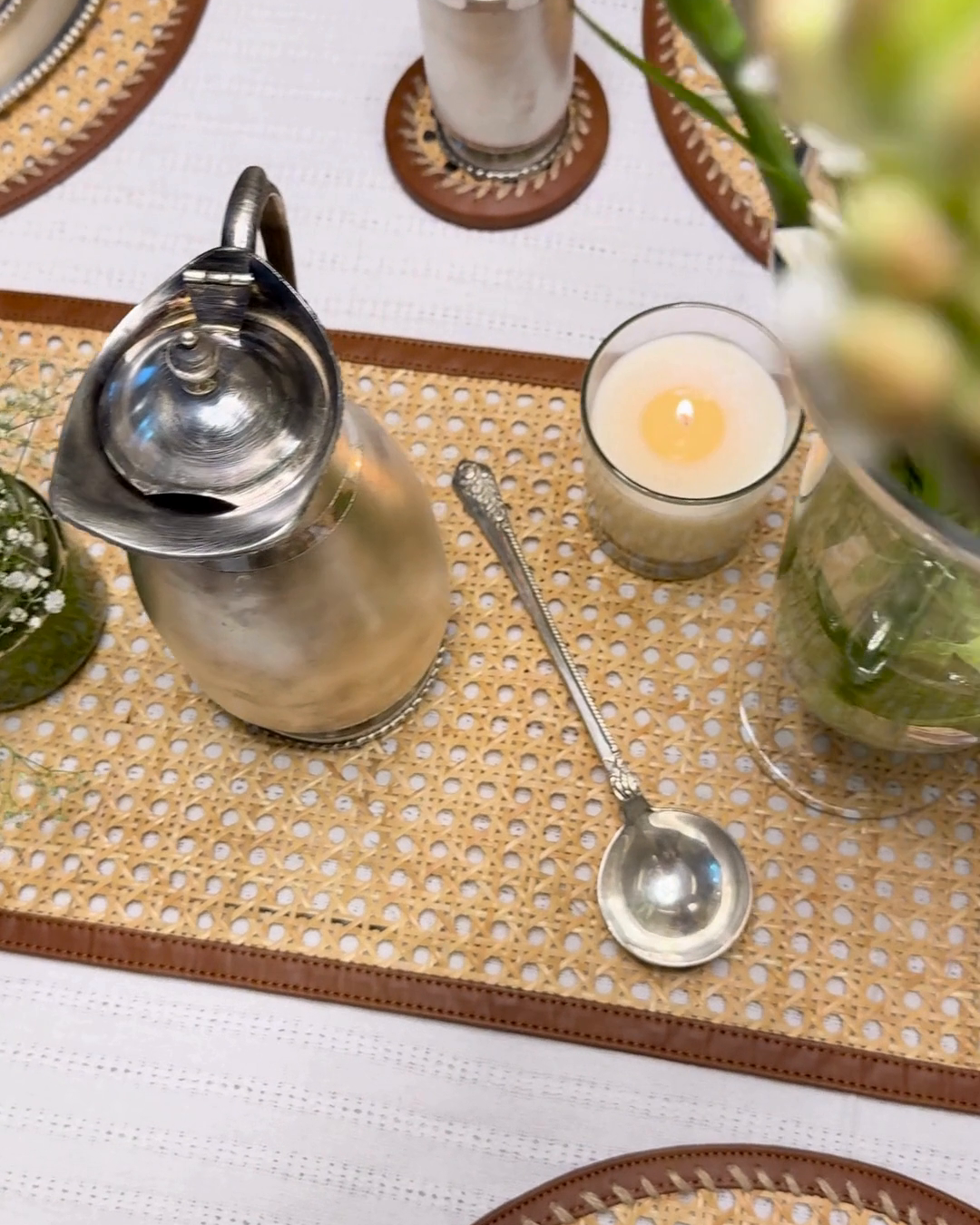 Smitam Signature Cane Tablescape
