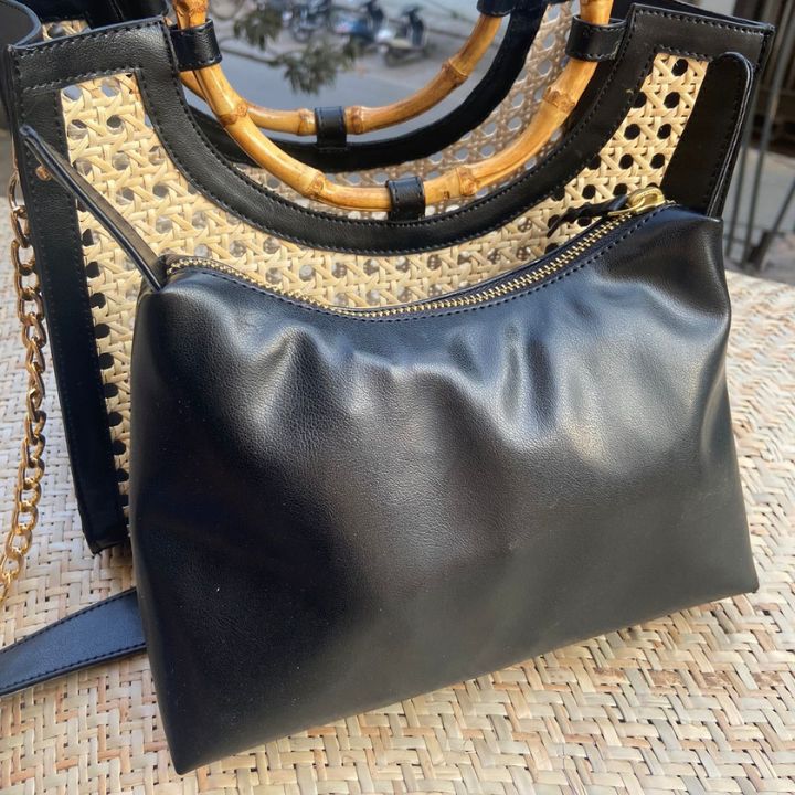 Wicker Tote Bag