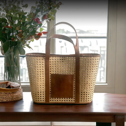 Tulip Cane Bag with Detachable Pouch
