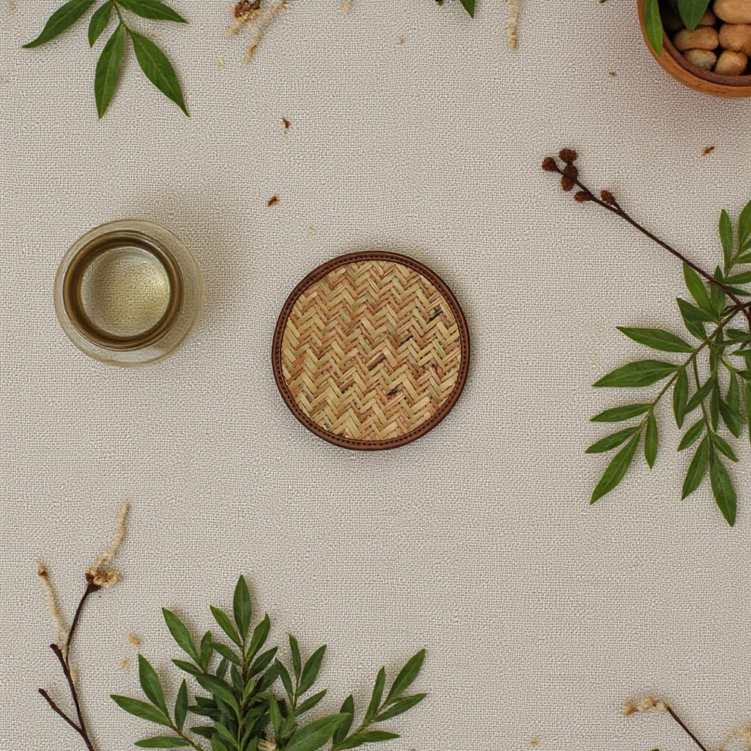 Wicker Woven Coaster