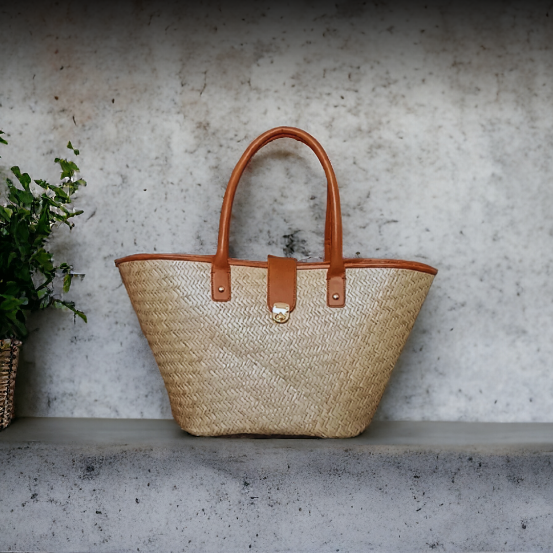 Rose Wicker Bag