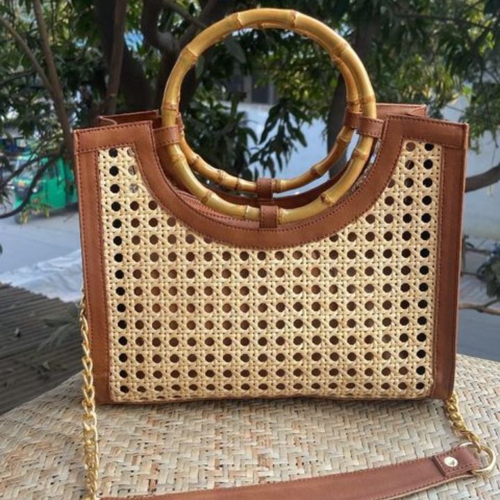 Wicker Tote Bag