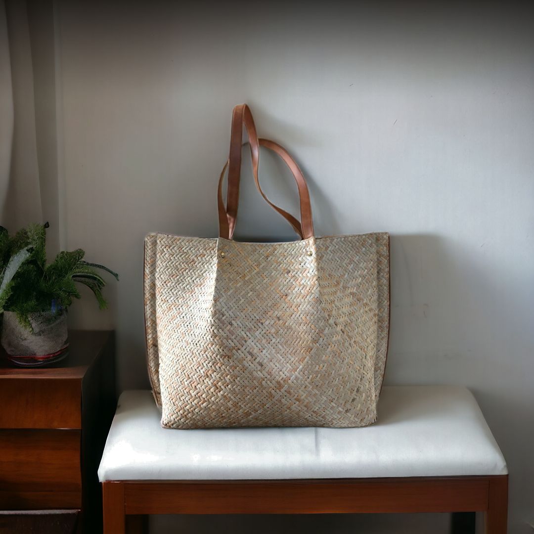 Urban Straw Tote Bag