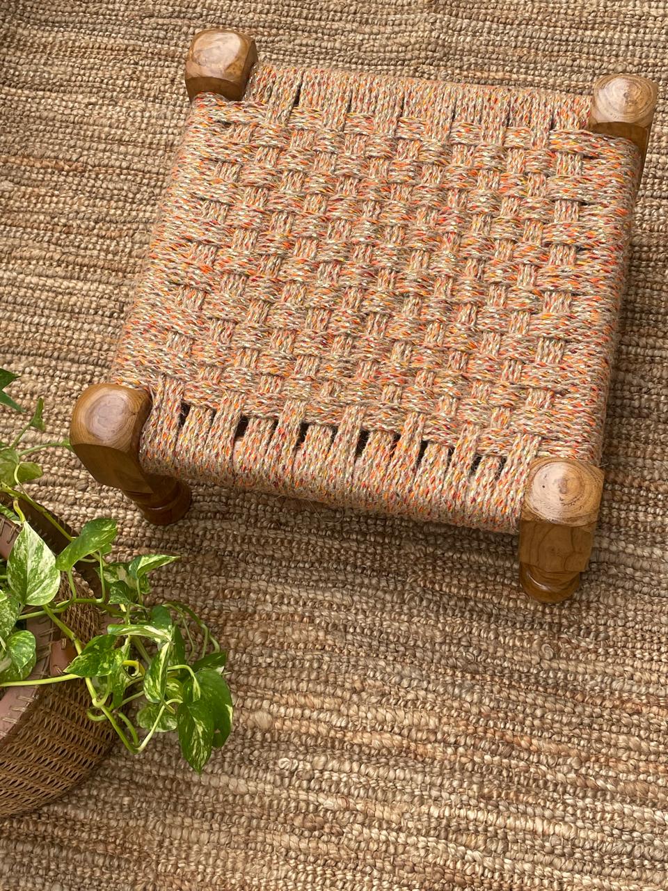 Handwoven Jute Peedha (Small)