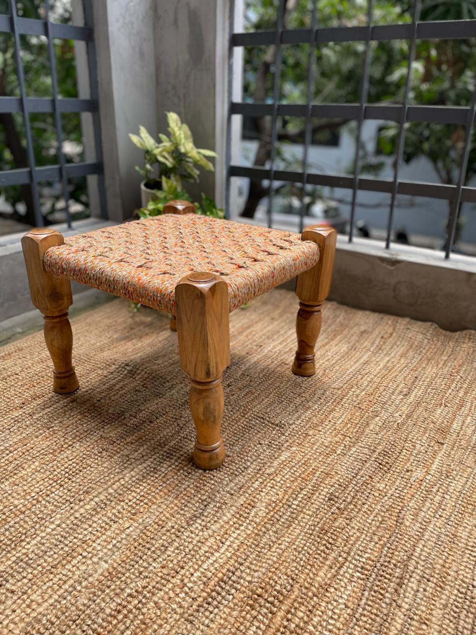 Handwoven Jute Charpoy / Peedha