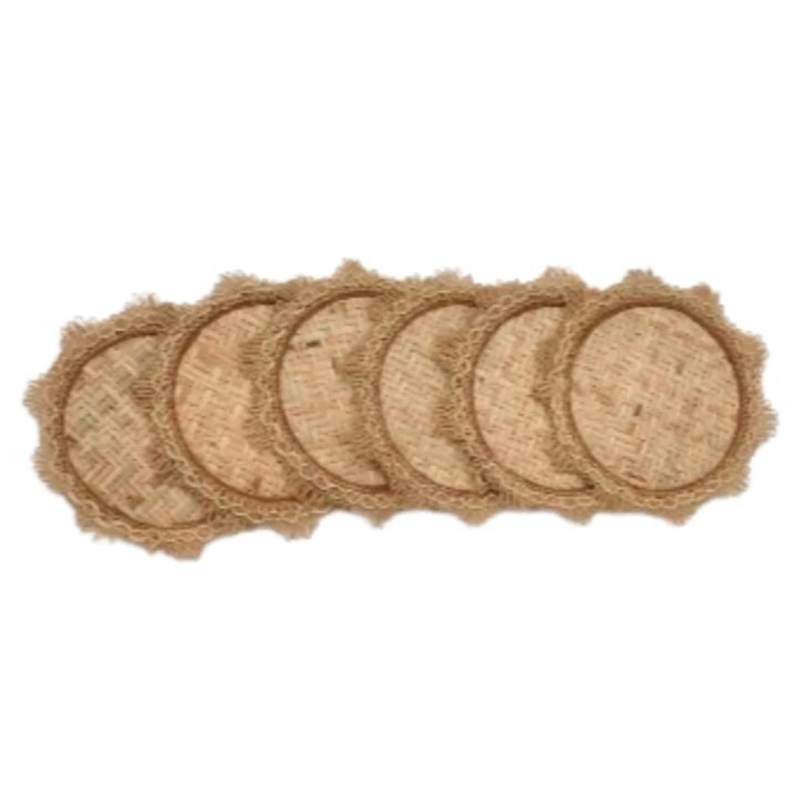 Wicker Coaster (set of 6 )