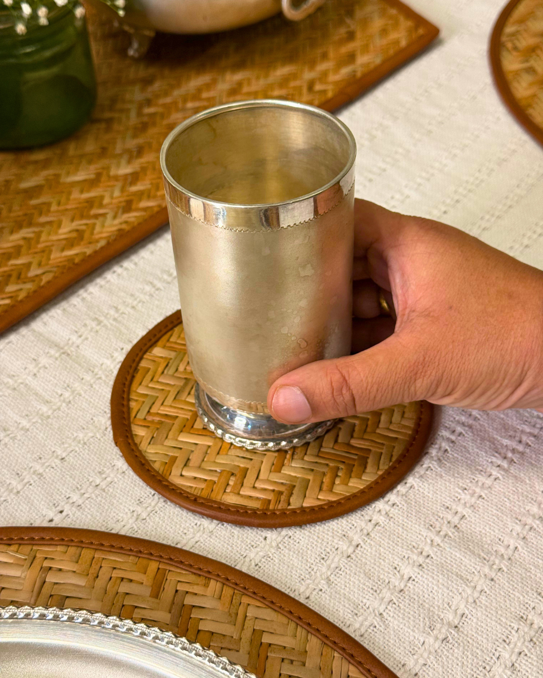 Smitam Signature Wicker Tablescape