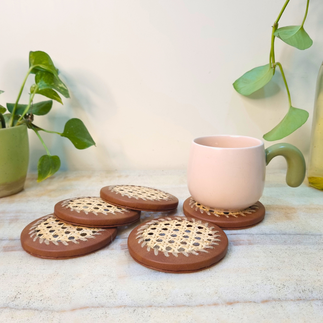 Cane Coasters (Set of 2)