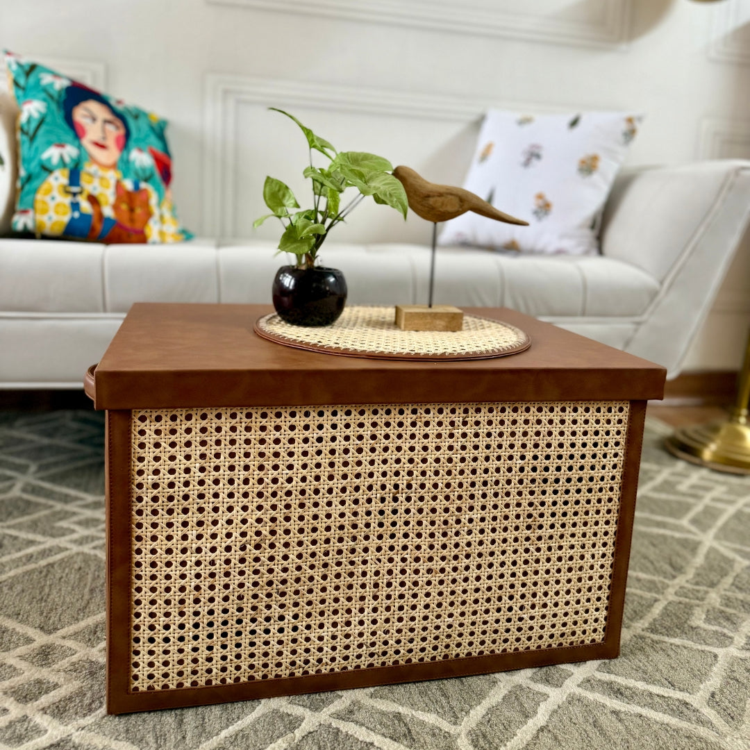 Wicker Basket with Lid