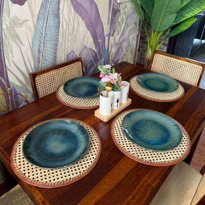 Round Rattan Table Mats