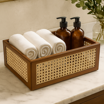 Rattan Basket Organiser