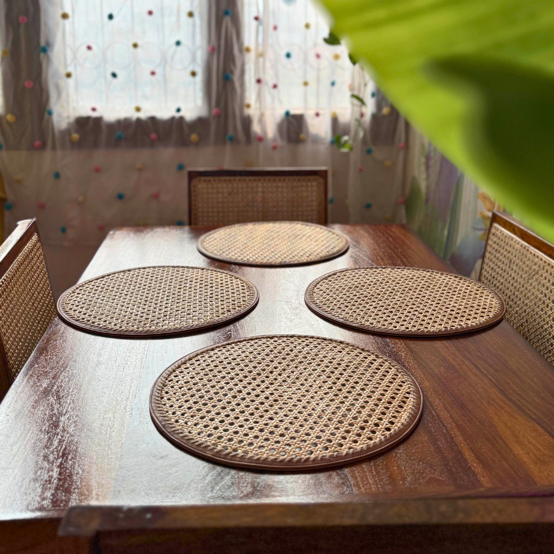 Round Rattan Table Mats