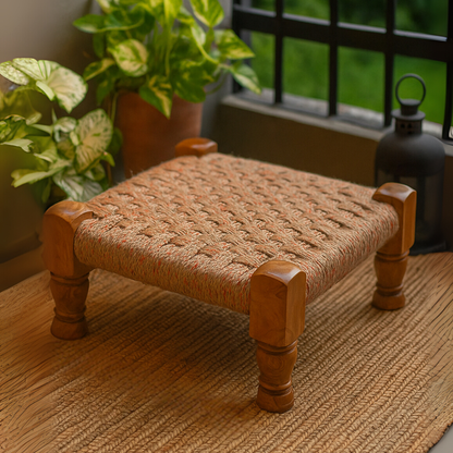 Handwoven Jute Charpoy / Peedha