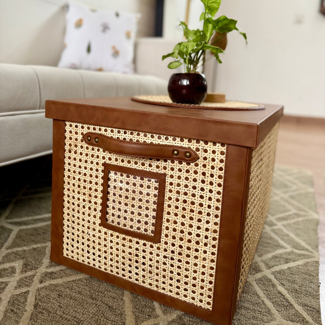 Wicker Basket with Lid