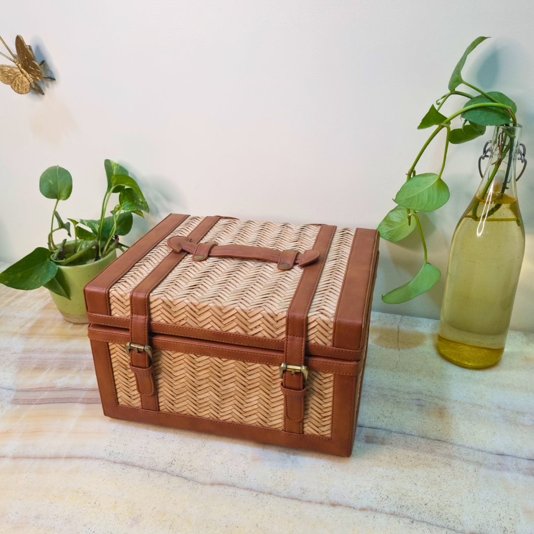 Wicker Jewellery Box