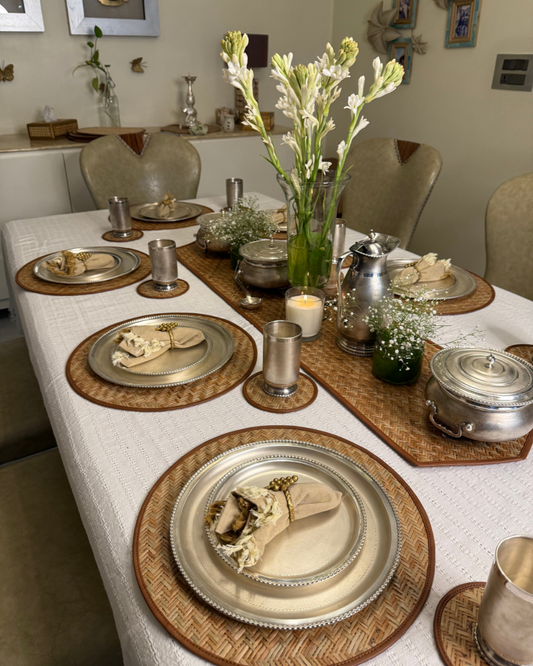 Smitam Signature Wicker Tablescape