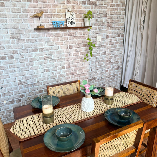 Rattan Cane Table Runner