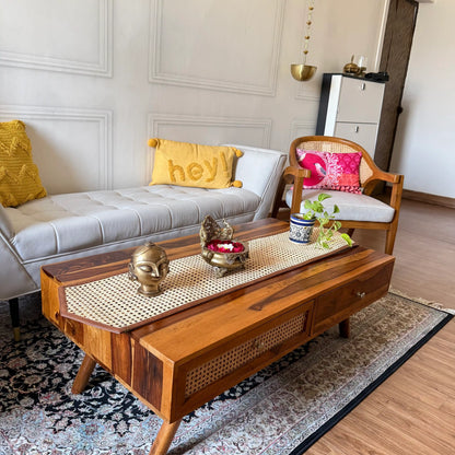 Rattan Cane Table Runner
