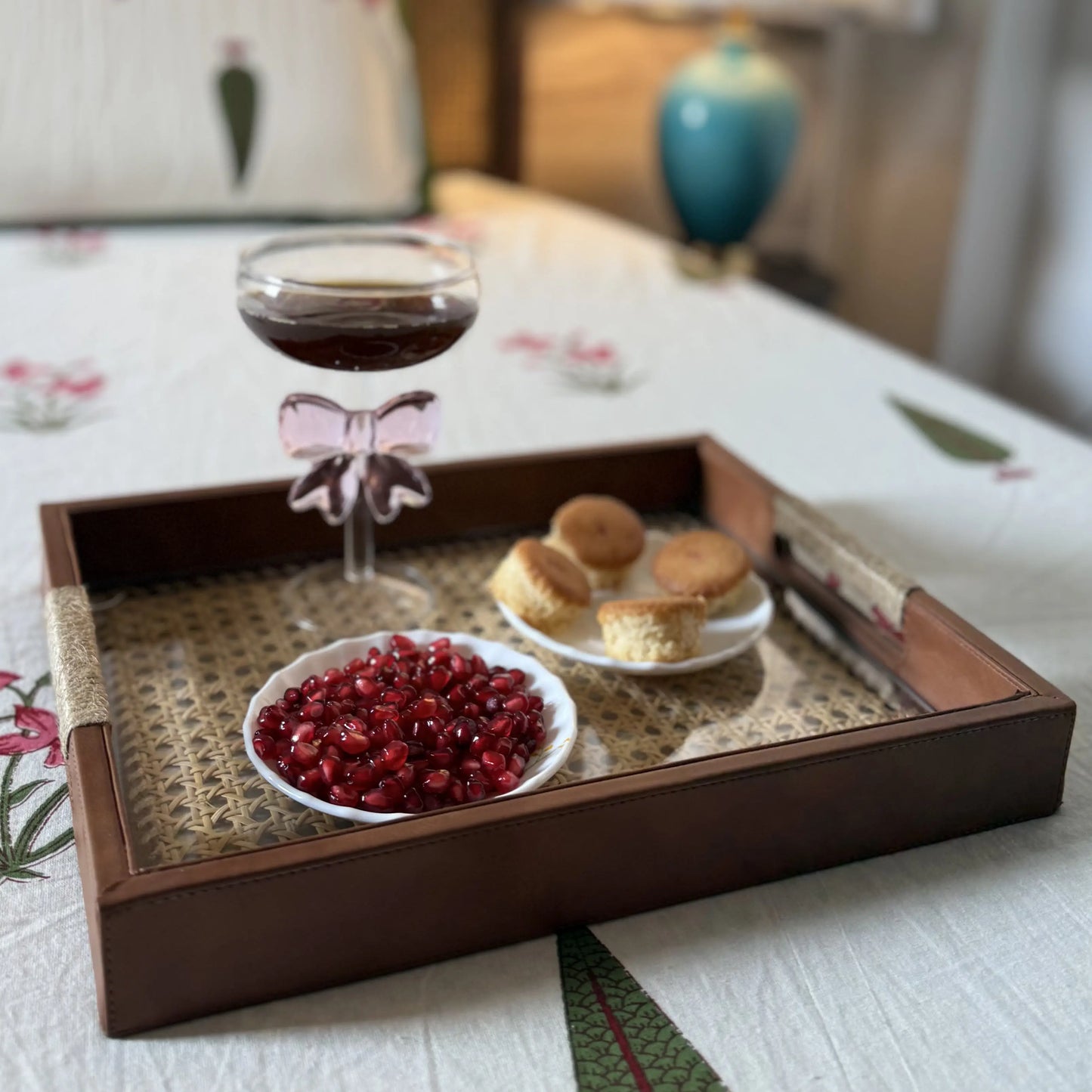 Rattan Cane Serving Tray