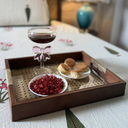 Rattan Cane Serving Tray