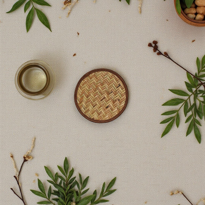 Wicker Woven Coaster