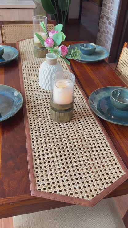 Rattan Cane Table Runner