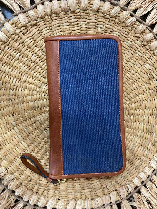 Blue Canvas Wallet