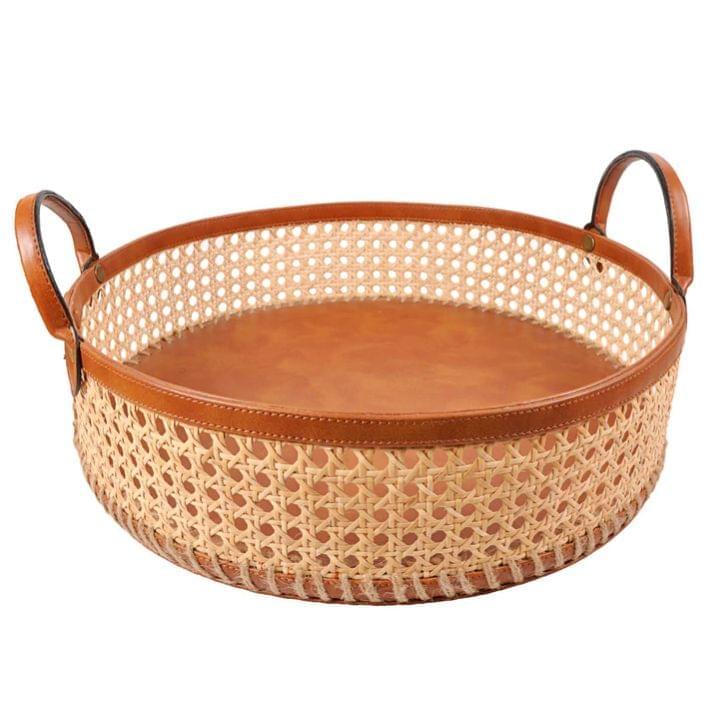 Round Cane Gift Basket