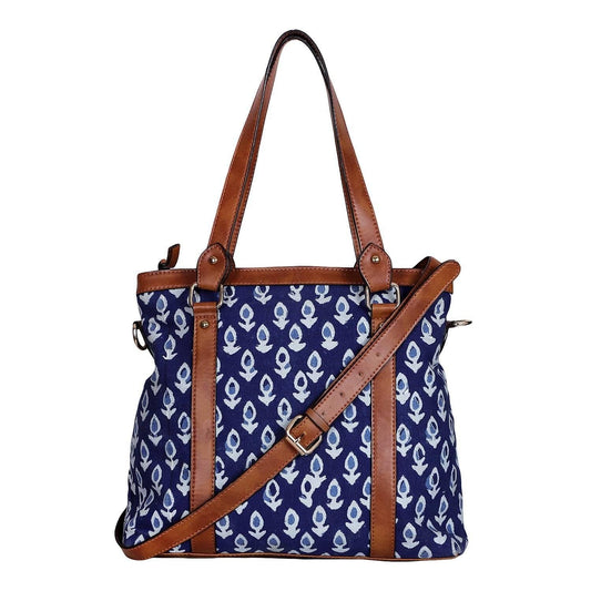 Blue Canvas Shopper's Bag