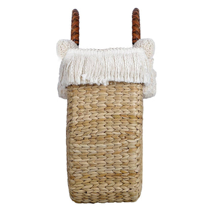Boho Shopping Basket Bag with Pompom