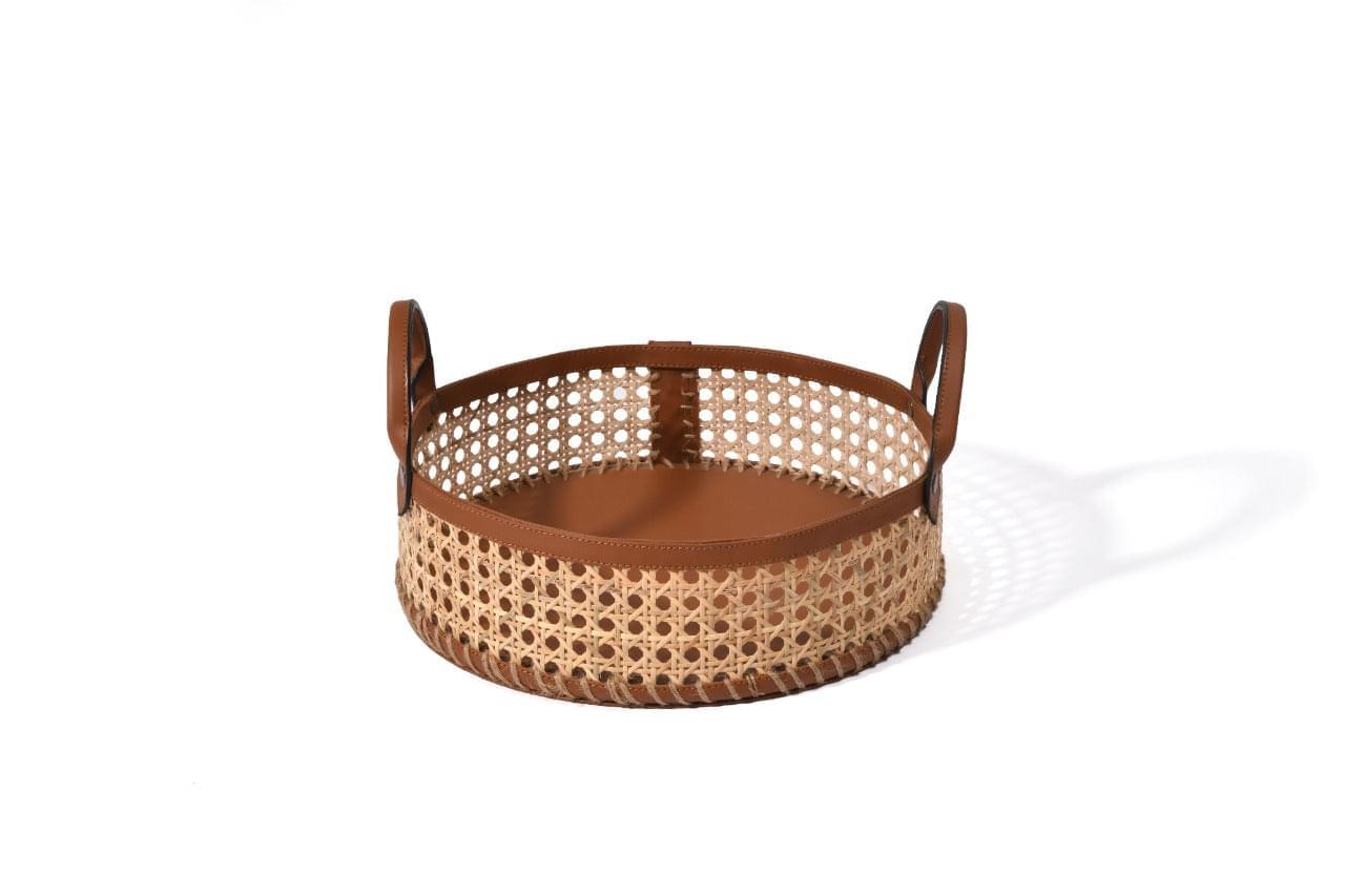 Set of 2 (Round cane basket Big + Small)